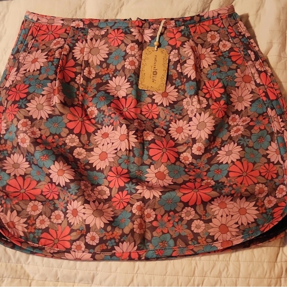 NATURAL LIFE Pink Mini Skirt with Slit